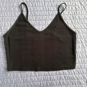 Aeropostale Black Ribbed Women's Crop Top